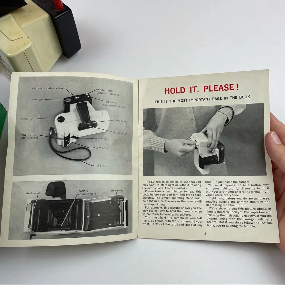 Vintage Polaroid The Swinger Land Camera Model 20 With Box